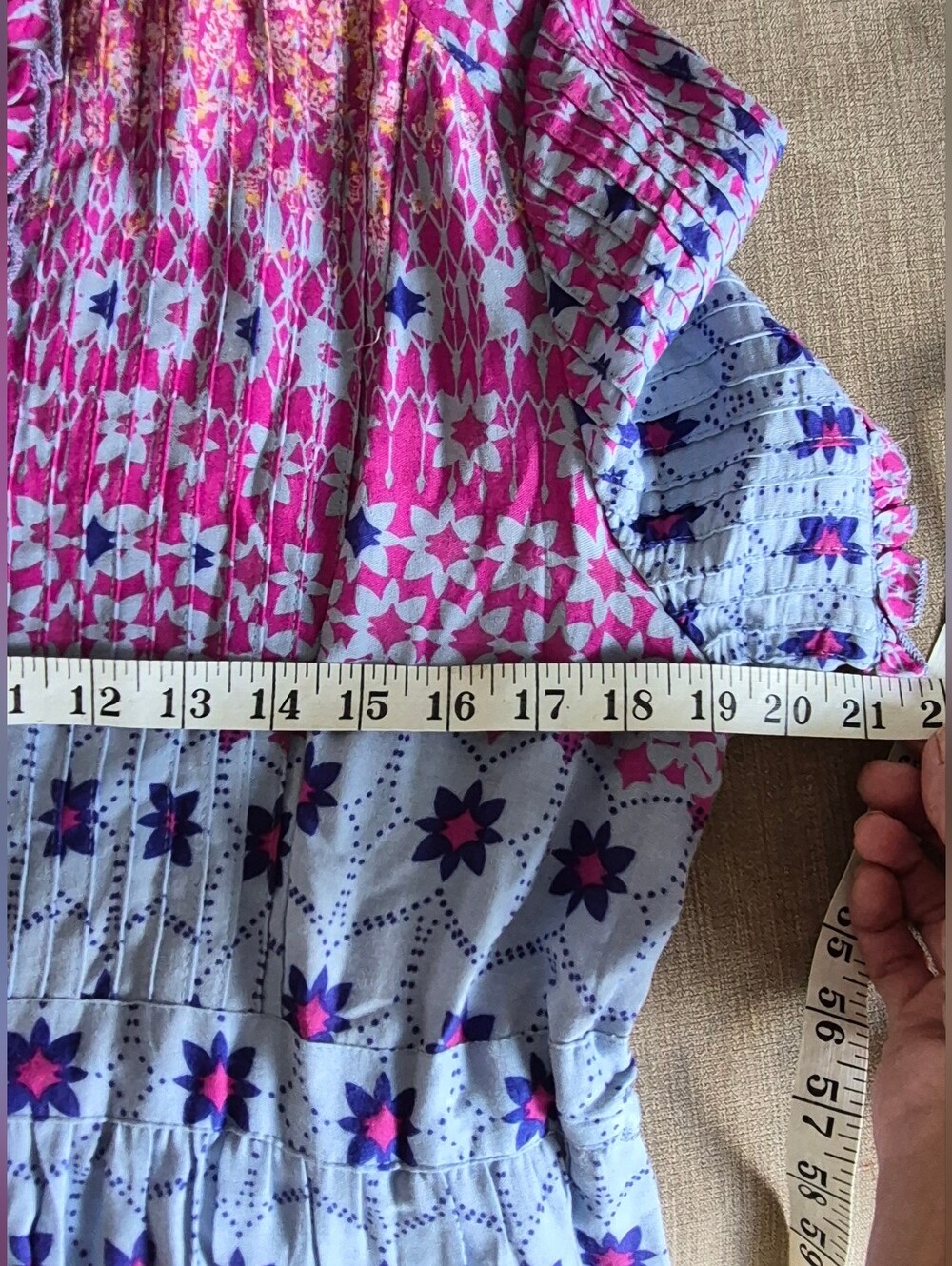 Free People Rare Feeling Pleated Boho Maxi Dress Purple Pink Floral gypsy M - Picture 6 of 13